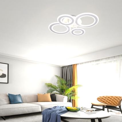 Dimbare LED bevestigde hanglamp LED/100W/230V 3000-6500K + afstandsbediening