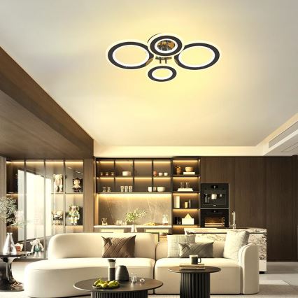 Dimbare LED bevestigde hanglamp LED/100W/230V 3000-6500K + afstandsbediening