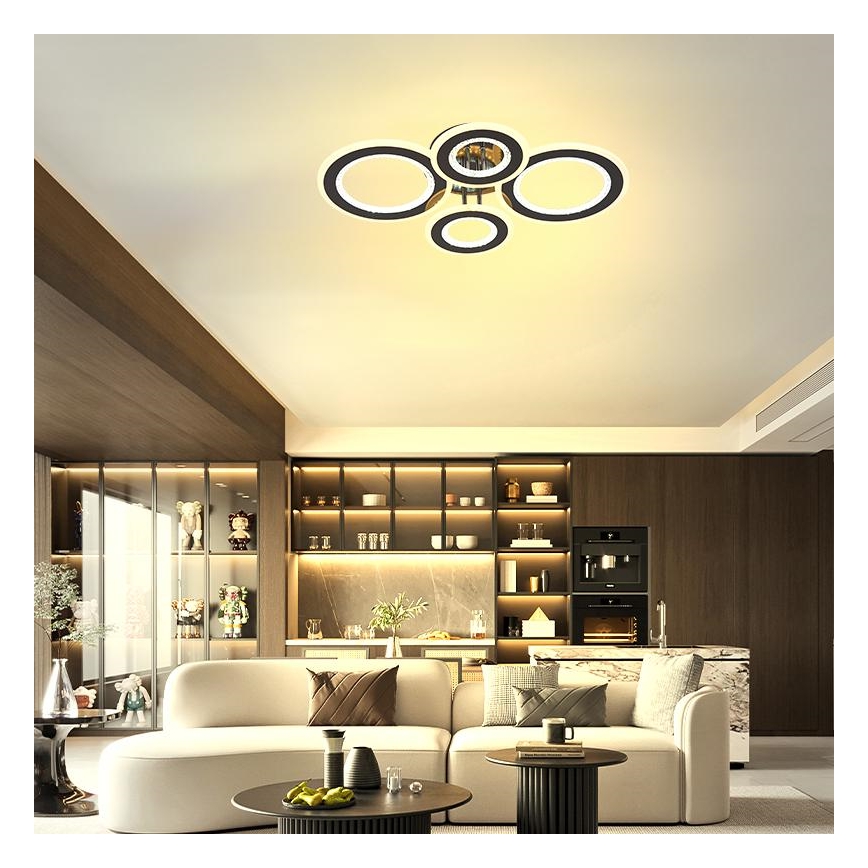 Dimbare LED bevestigde hanglamp LED/100W/230V 3000-6500K + afstandsbediening