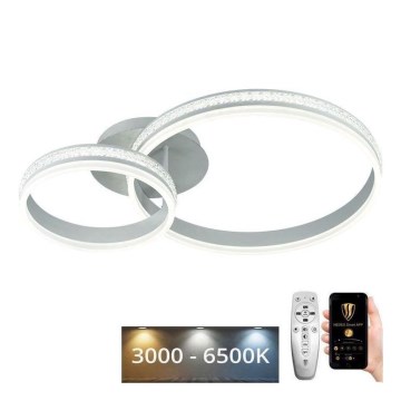 Dimbare LED bevestigde hanglamp LED/110W/230V 3000-6500K + afstandsbediening