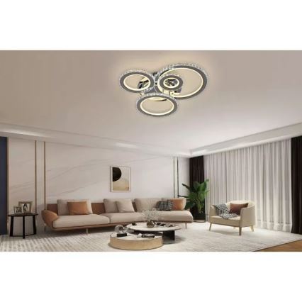 Dimbare LED bevestigde hanglamp LED/120W/230V 3000-6500K + afstandsbediening