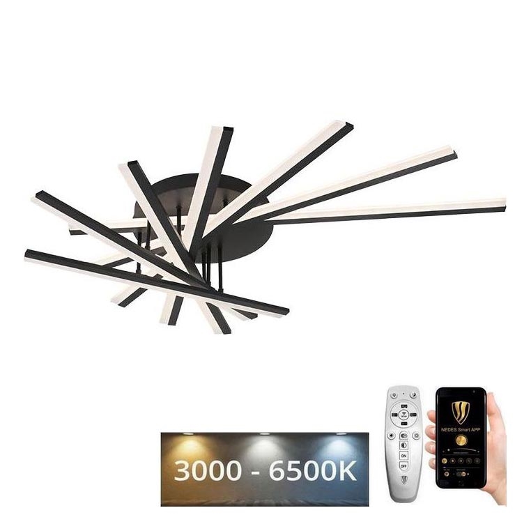 Dimbare LED bevestigde hanglamp LED/120W/230V 3000-6500K + afstandsbediening