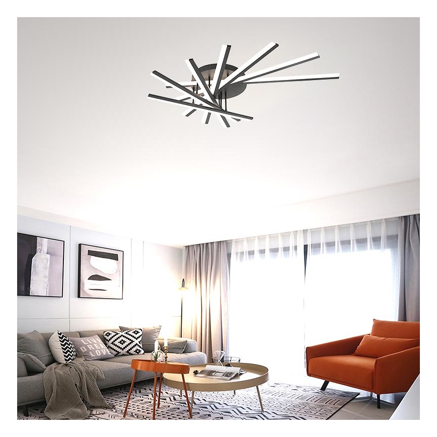 Dimbare LED bevestigde hanglamp LED/120W/230V 3000-6500K + afstandsbediening