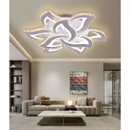 Dimbare LED bevestigde hanglamp LED/180W/230V 3000-6500K + afstandsbediening