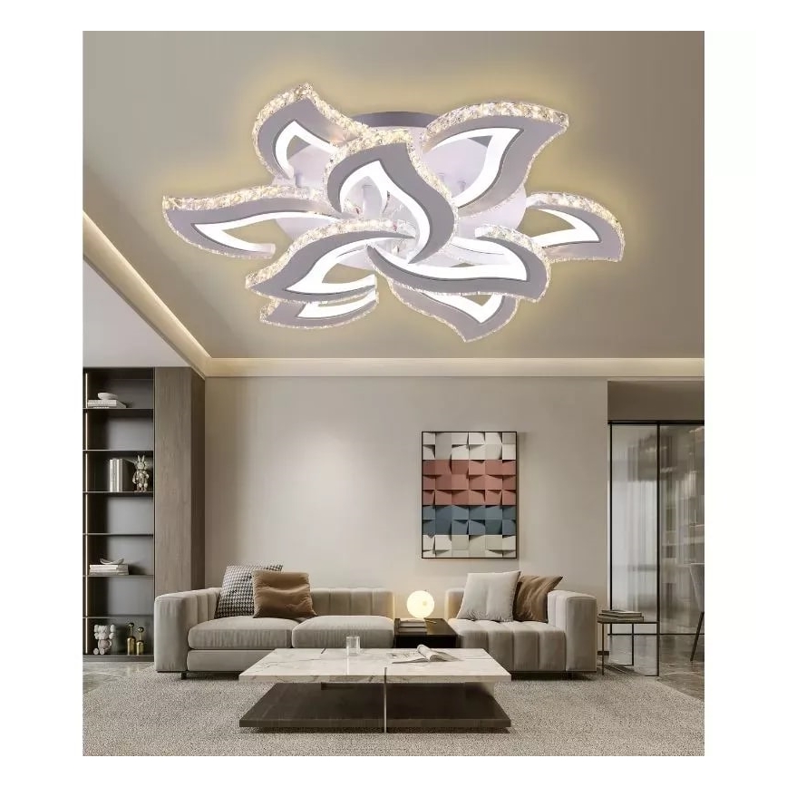 Dimbare LED bevestigde hanglamp LED/180W/230V 3000-6500K + afstandsbediening