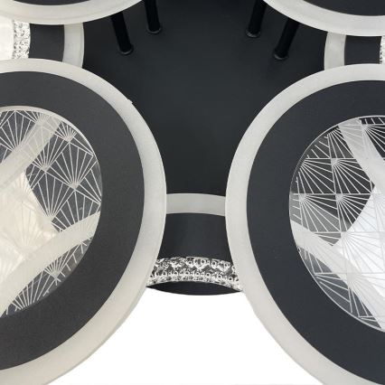 Dimbare LED bevestigde hanglamp LED/200W/230V 3000-6500K + afstandsbediening