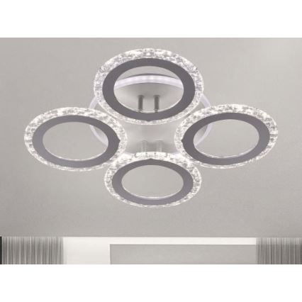 Dimbare LED bevestigde hanglamp LED/55W/230V 3000-6500K + afstandsbediening