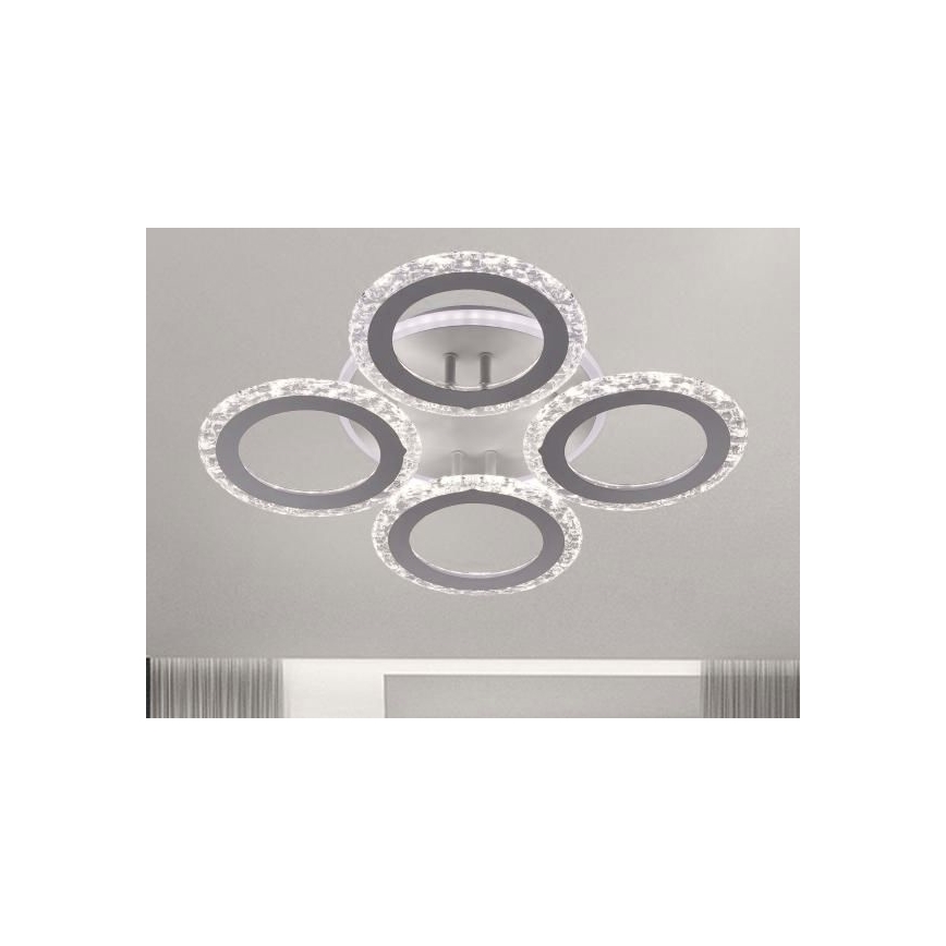Dimbare LED bevestigde hanglamp LED/55W/230V 3000-6500K + afstandsbediening