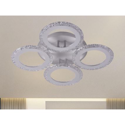 Dimbare LED bevestigde hanglamp LED/55W/230V 3000-6500K + afstandsbediening