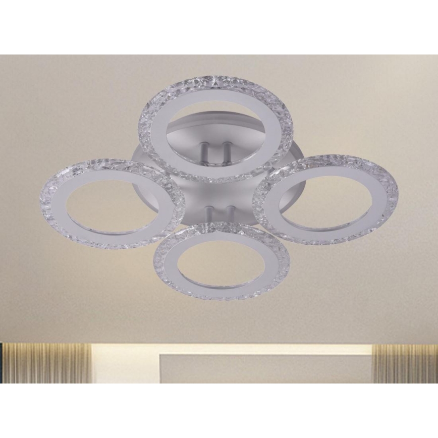 Dimbare LED bevestigde hanglamp LED/55W/230V 3000-6500K + afstandsbediening
