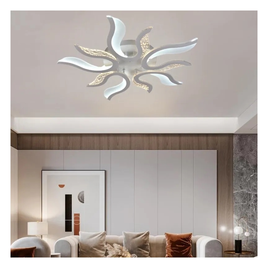 Dimbare LED bevestigde hanglamp LED/65W/230V 3000-6500K wit + afstandsbediening
