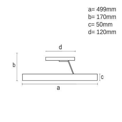 Dimbare LED bevestigde hanglamp LED/72W/230V 3000-6500K goud + afstandsbediening