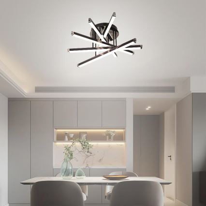Dimbare LED bevestigde hanglamp LED/75W/230V 3000-6500K + afstandsbediening