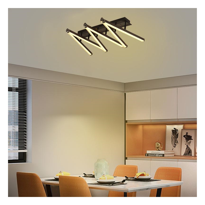 Dimbare LED bevestigde hanglamp LED/75W/230V 3000-6500K + afstandsbediening