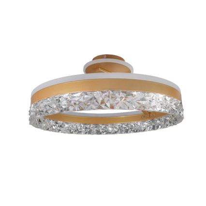 Dimbare LED bevestigde hanglamp LED/86W/230V 3000-6500K goud + afstandsbediening