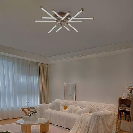 Dimbare LED bevestigde hanglamp LED/90W/230V 3000-6500K + afstandsbediening