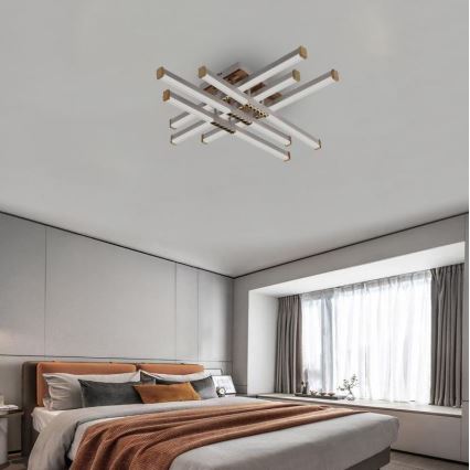 Dimbare LED bevestigde hanglamp LED/90W/230V 3000-6500K + afstandsbediening