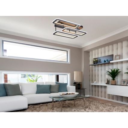 Dimbare LED bevestigde hanglamp LED/90W/230V 3000-6500K + afstandsbediening