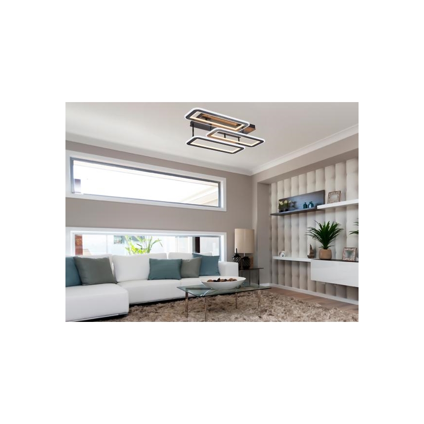 Dimbare LED bevestigde hanglamp LED/90W/230V 3000-6500K + afstandsbediening
