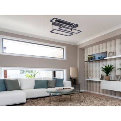 Dimbare LED bevestigde hanglamp LED/90W/230V 3000-6500K + afstandsbediening