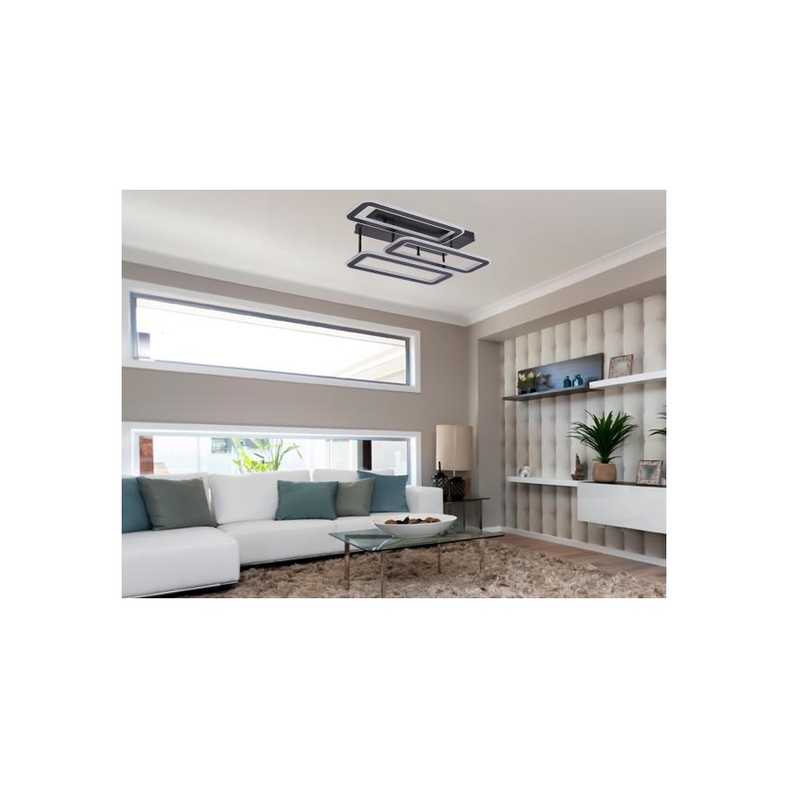 Dimbare LED bevestigde hanglamp LED/90W/230V 3000-6500K + afstandsbediening