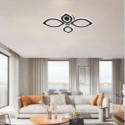 Dimbare LED bevestigde hanglamp LED/95W/230V 3000-6500K + afstandsbediening