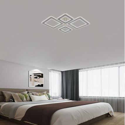 Dimbare LED bevestigde hanglamp LED/95W/230V 3000-6500K + afstandsbediening