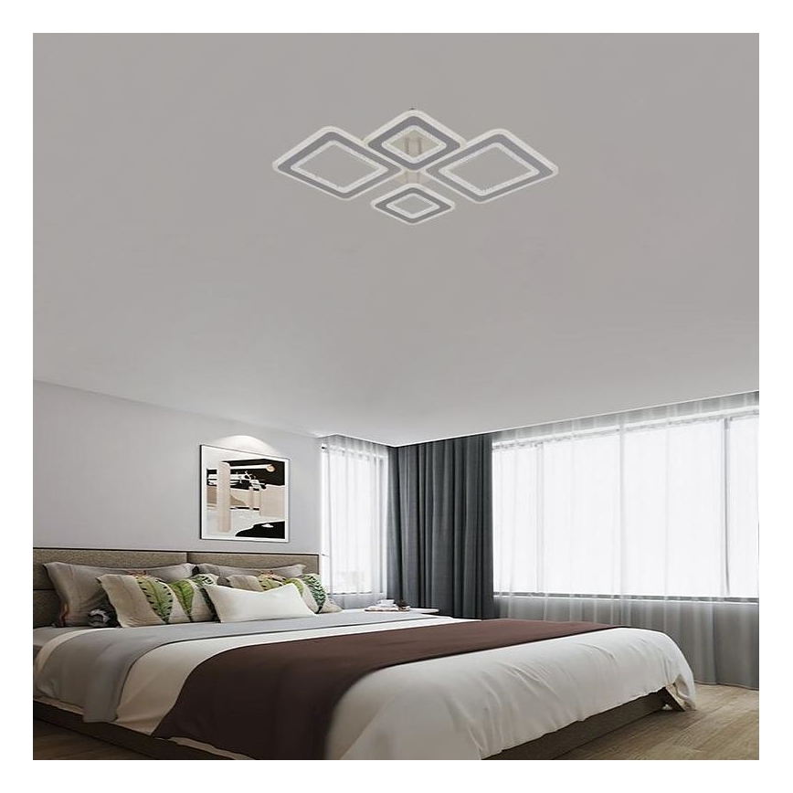 Dimbare LED bevestigde hanglamp LED/95W/230V 3000-6500K + afstandsbediening