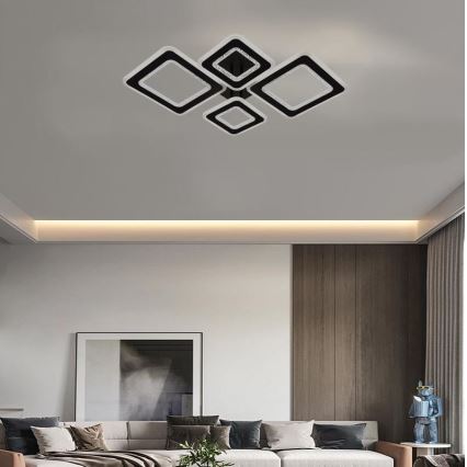 Dimbare LED bevestigde hanglamp LED/95W/230V 3000-6500K + afstandsbediening