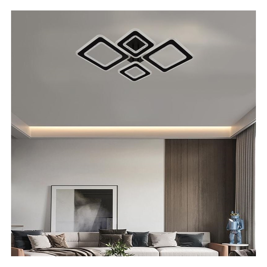 Dimbare LED bevestigde hanglamp LED/95W/230V 3000-6500K + afstandsbediening