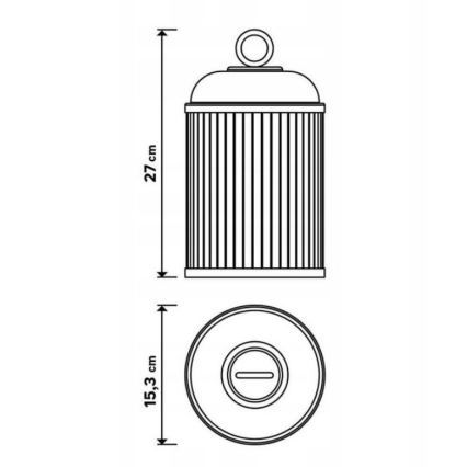 Dimbare LED buitenlamp CANARI LED/2W/5V IP44