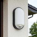 Dimbare LED-buitenwandlamp met bewegingssensor LED/12/15/18W/230V 3000K/4000K/6500K IP65 zwart/wit