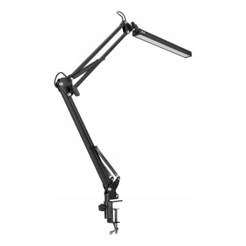 Dimbare LED-bureaulamp met aanraakbediening, flexibele hals en klem LED/10W/5/230V 3000/4000/6000K zwart
