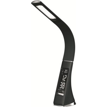 Dimbare LED-bureaulamp met display LED/10W/5V, zwart