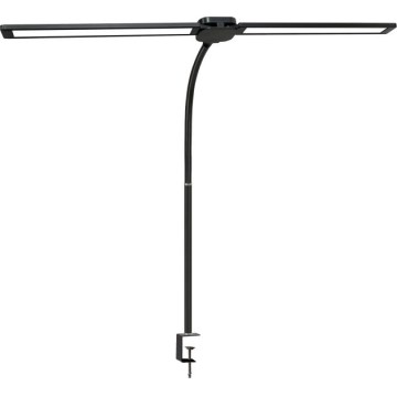 Dimbare LED bureaulamp met USB TENUIX DUO 2xLED/7W/5V 3000-6000K zwart