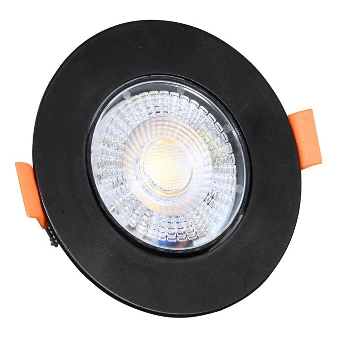 Dimbare LED hangende plafond verlichting ZITA LED/3/5/7W/230V 3000/4000/6000K diameter 9 cm zwart
