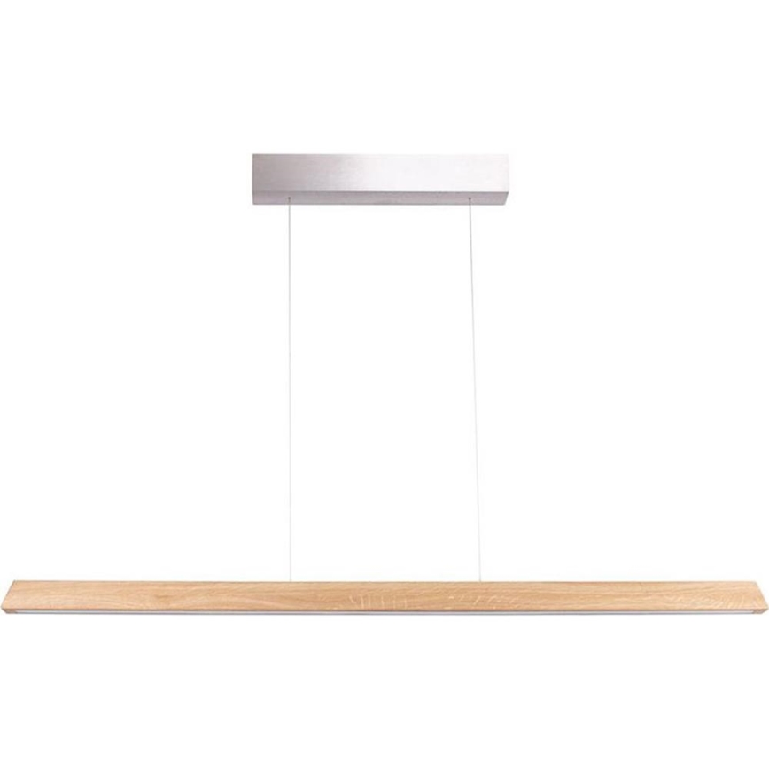 Dimbare LED hanglamp aan een koord DEROTT 3xLED/14W/230V eiken