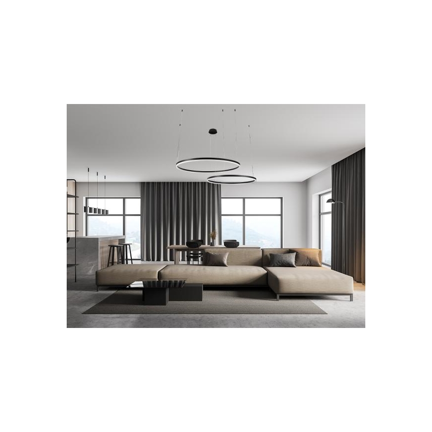 Dimbare LED hanglamp aan een koord LED/100W/230V 3000-6500K + afstandsbediening