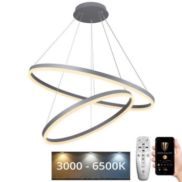 Dimbare LED hanglamp aan een koord LED/100W/230V 3000-6500K diameter 80 cm + afstandsbediening