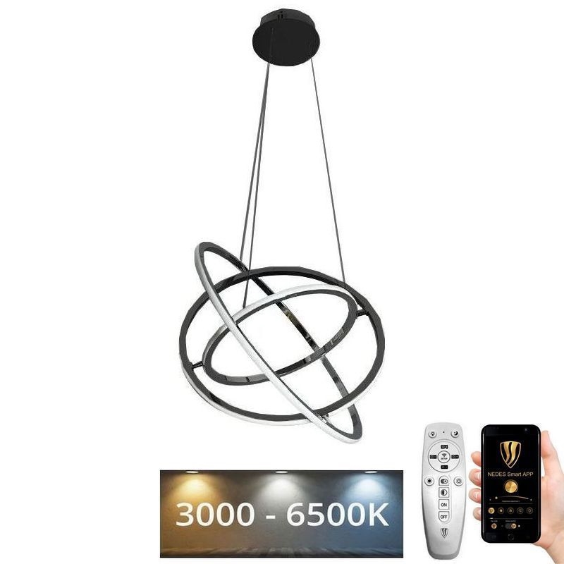 Dimbare LED hanglamp aan een koord LED/105W/230V 3000-6500K diameter 60 cm + afstandsbediening