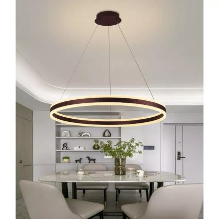 Dimbare LED hanglamp aan een koord LED/110W/230V 3000-6500K + afstandsbediening