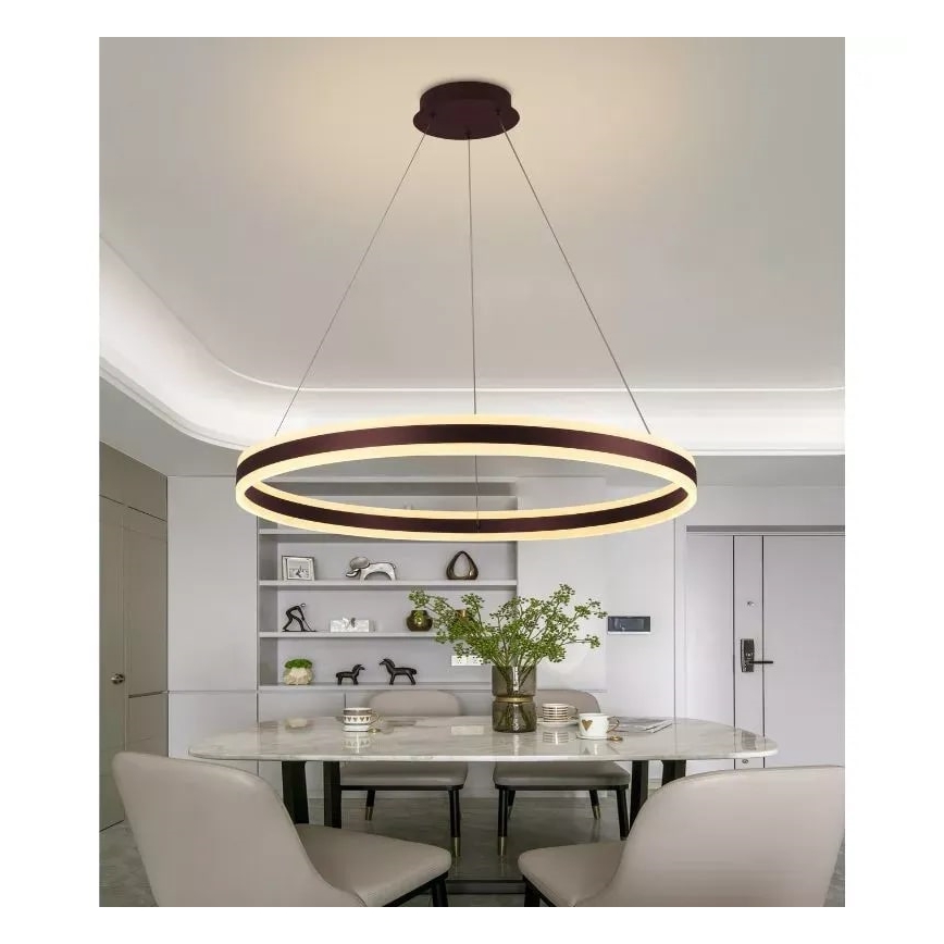 Dimbare LED hanglamp aan een koord LED/110W/230V 3000-6500K + afstandsbediening