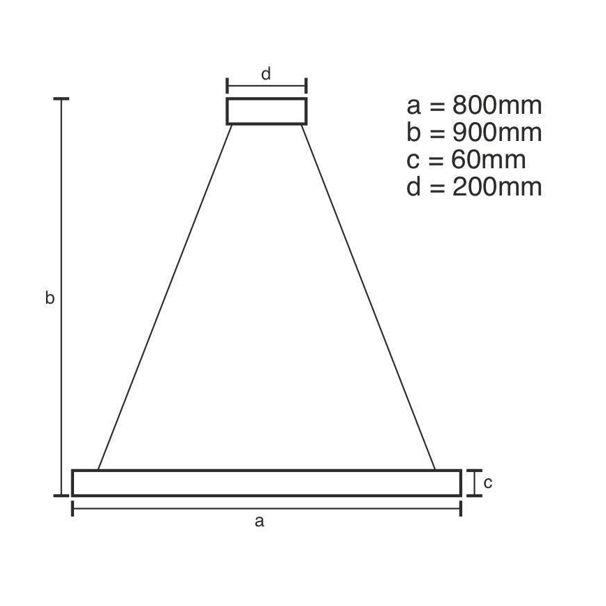 Dimbare LED hanglamp aan een koord LED/110W/230V 3000-6500K + afstandsbediening