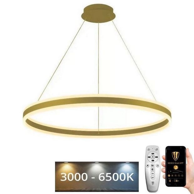 Dimbare LED hanglamp aan een koord LED/110W/230V 3000-6500K + afstandsbediening