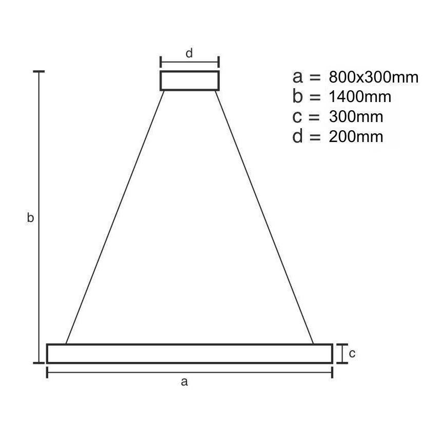 LED Dimbaar kristal Hanglamp aan een touw LED/110W/230V 3000-6500K goud + afstandsbediening
