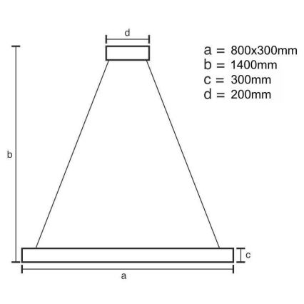 LED Dimbaar kristal Hanglamp aan een touw LED/110W/230V 3000-6500K goud + afstandsbediening