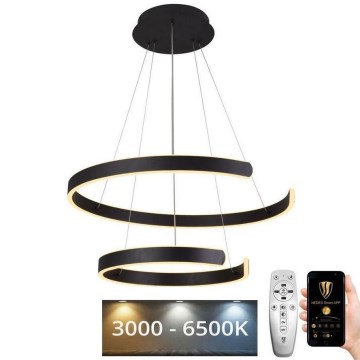 Dimbare LED hanglamp aan een koord LED/120W/230V 3000-6500K diameter 60 cm + afstandsbediening