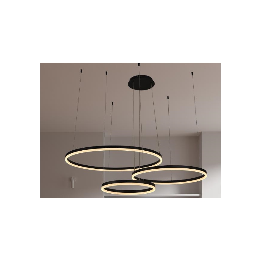 Dimbare LED hanglamp aan een koord LED/125W/230V 3000-6500K diameter 80 cm + afstandsbediening