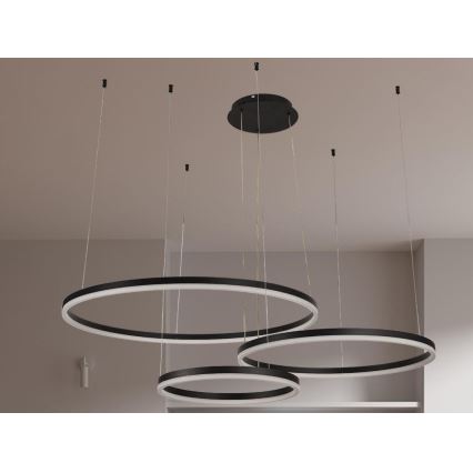 Dimbare LED hanglamp aan een koord LED/125W/230V 3000-6500K diameter 80 cm + afstandsbediening