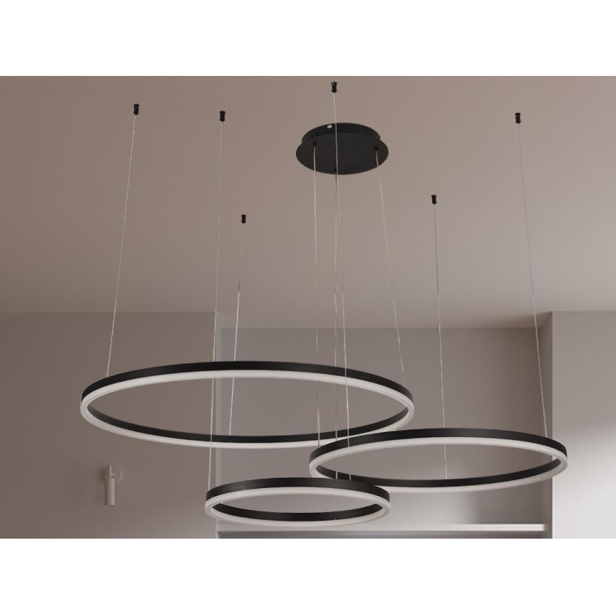 Dimbare LED hanglamp aan een koord LED/125W/230V 3000-6500K diameter 80 cm + afstandsbediening